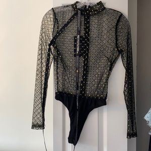 Pretty little thing sheer body suit